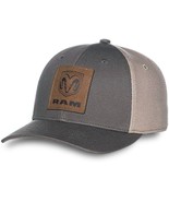 RAM Debossed Faux Leather Patch Cotton Twill Cap for Men - €18,36 EUR