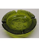 Anchor Hocking SORENO AVOCADO 6.25&quot; Ashtray Textured Retro Mid-Century V... - $325.07 MXN