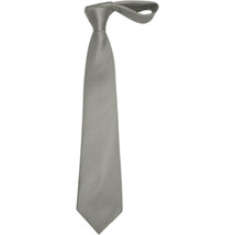 Men's 100% Silk Woven Tie J.Valintin Private Collection J27 Silver Gray image 3