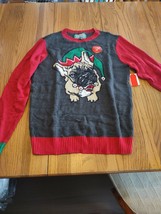Pug Christmas Light Up Size Medium Women&#39;s Sweater - £39.56 GBP