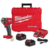 Milwaukee 2855P-22R M18 FUEL 1/2 &quot; Compact Impact Wrench w/ Pin Detent Kit - £474.04 GBP