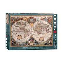 Antique World Map 1000 Piece Puzzle  - $45.00