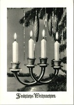 Vtg German Postcard Fröhliche Weihnachten (Happy Christmas) Candles tree  - £3.58 GBP