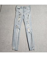 American Eagle Jeans Womens Size 6 Super Super Stretch Hi-Rise Destroyed... - $294.03 MXN