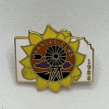 Kansas Elks Lodge 1988 Benevolent Protective Order Enamel Lapel Hat Pin - $7.95