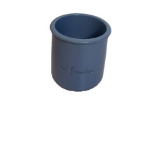 La Fermiere French Cermer Terra Cotta Glazed Yogurt Clay Pot Sky Blue - $6.22