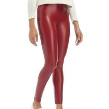 HUE Leatherette High-Rise Leggings SMALL (866) - £22.94 GBP