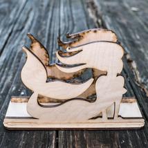 Napkin Holder - Mermaid - Raw Wood Craft - £19.19 GBP