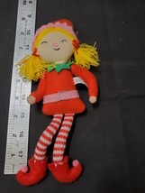 Christmas Elves Elf Holiday Character Girl 10&quot; Dolls Plush - £4.26 GBP