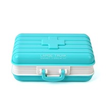 Portable Trunk Shaped Pill Case Box Travel Medication Carry Case - Daily... - £7.75 GBP