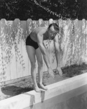 Roy Rogers Rare Pose in Swimming speedos About to Dive in his Pool 16x20 Canvas - £55.94 GBP