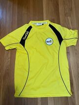 NEC7C New England College Rugby Jersey Size Medium Yellow Kooga Rare - $15.18