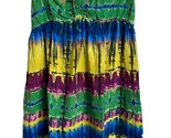 Tie Died Dress Beach Coverup Sleeveless Size S Tag Removed - $9.04