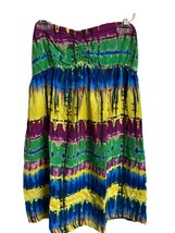 Tie Died Dress Beach Coverup Sleeveless Size S Tag Removed - $8.86