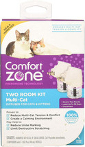 Comfort Zone Diffuser Kit for Cat Calming | MultiCat Calming Formula 1ea/Two pk - £64.06 GBP