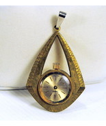 Vintage Sheffield Ladies Goldtone Jewelry Pendant Watch Necklace Swiss M... - £15.69 GBP