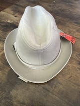 Vintage London Fog Beige All Weather Headwear DuPont Ze Pel Hat Size 6 7/8 - $40.50