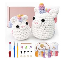 -Crochet For Beginners Kit, Step-By-Step Video Tutorials Animal Beginner... - $38.99