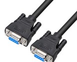 DTech DB9 RS232 Serial Cable Female to Female Null Modem Cord Full Hands... - $15.99