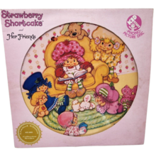 Vintage 1980&#39;s Strawberry Shortcake Kid Stuff Picture Disc Double Sided Record - £29.61 GBP