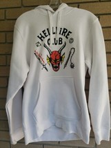 White Stranger Things Hellfire Club Hoodie Size: Large - £13.92 GBP