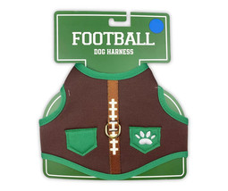 NEW Football Padded Dog Harness sz L brown microfiber &amp; mesh 22-6 inch c... - $10.95