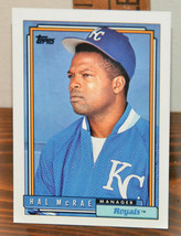 New Mint Topps trading card Baseball card 1992 Royals 519 Hal McRae - $1.48