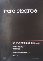 Clavia Nord Electro 6 Digital Organ Piano Keyboard Original FRENCH Owners Manual - £19.75 GBP