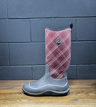 The Original Muck Boot Black &amp; Red Rubber Tall Muck Chore Rain Boots Wom... - £39.29 GBP