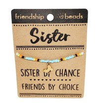 Sister By Chance Friendship Glass Beads Bracelet - $8.90