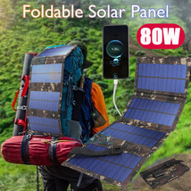 Portable Solar Mobile Phone Charger Panel Power Bank Waterproof Outdoor ... - £37.52 GBP
