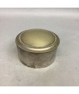 Vintage Silver Plated Trinket Jewelry Box - 2.25”Hx4.75”D - Made In India - $319.88 MXN