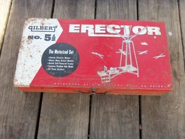 Vintage Gilbert No 5 1/2 Erector Set (Not Complete) Parts - £15.75 GBP