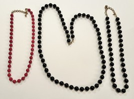 Lot Of 3 Monet Beaded Necklaces. 2 Are 18” And The Other Is 30”. - $6.78 CAD