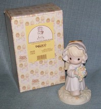 Precious Moments A Bouquet From God's Garden Of Love - 184268 With Box - 1996 - $7.95