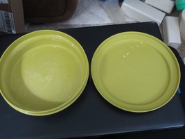 Vintage Tupperware Seal N Serve Avocado Green Bowl 1206-37 &amp; Lid 1207-44 - $18.80