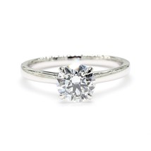 1.03 Cts Round Cut D VS1 Lab Grown CVD Diamond Ring Solitaire 14k White ... - $575.00