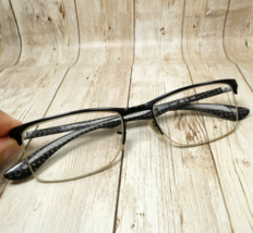 Ray Ban Black Metal Carbon Fiber Half-Rim Eyeglasses FRAMES - RB8413 250... - $59.35