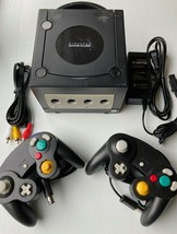 Nintendo GameCube Black Console + Cords + Controllers Ready to Play! - $119.95