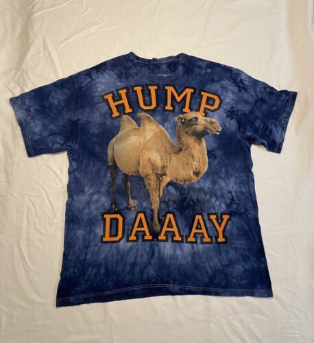 The Mountain 3D Tees Hump Day Camel Blue Tie Dye Men’s XL Short Sleeve - $17.42