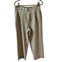 Tommy Bahama Relax Beige Dress Pants Men&#39;s 30 X 26 Pleated Button 100% Silk - £13.97 GBP