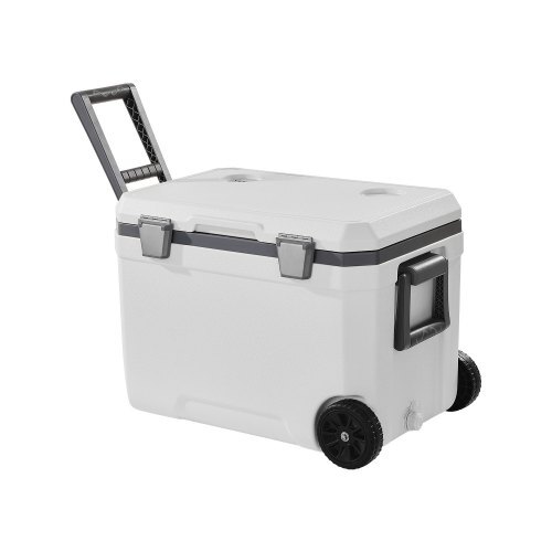  Portable Cooler, 45 QT Wheeled Cooler with Ice Retention, Heavy-Duty Ha... - $116.64