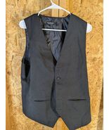 Doni Barassi mens 40r black polyester five button vest - €21,30 EUR