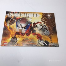 Original Lego Bionicle Tahnok-Kal 8574 Manual Instruction Book - £2.36 GBP