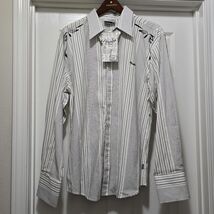 VTG Fender Rock &amp; Roll Religion Mens  Long-Sleeved Shirt White Black STR... - $85.06