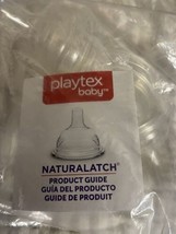 Playtex Baby, Natural latch ￼Silicone Nipples, 6 Count New Medium Flow - $19.79