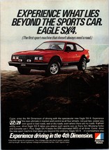 1981 AMC Eagle SX/4 4x4 Sports Car Vintage Print Ad Sport Machine Wall A... - $10.97