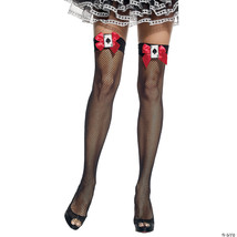 Thigh high fishnet with bows and aces - $24.49