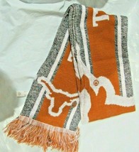 NCAA Texas Longhorns 2021 Gray Big Logo Scarf 64&quot; by 7&quot; by FOCO - £23.91 GBP