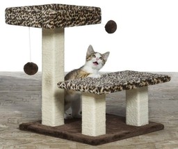 Prevue Pet Kitty Power Paws Leopard Terrace - Free Shipping In The United States - £52.36 GBP